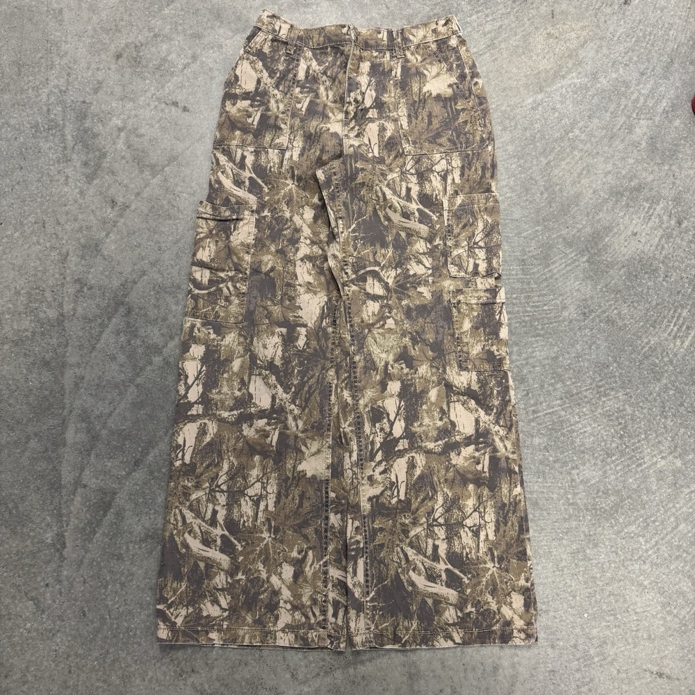 Y2K Camo Cargo Pants Women's 30' Tree Baggy Hunting Utility Country Medium
